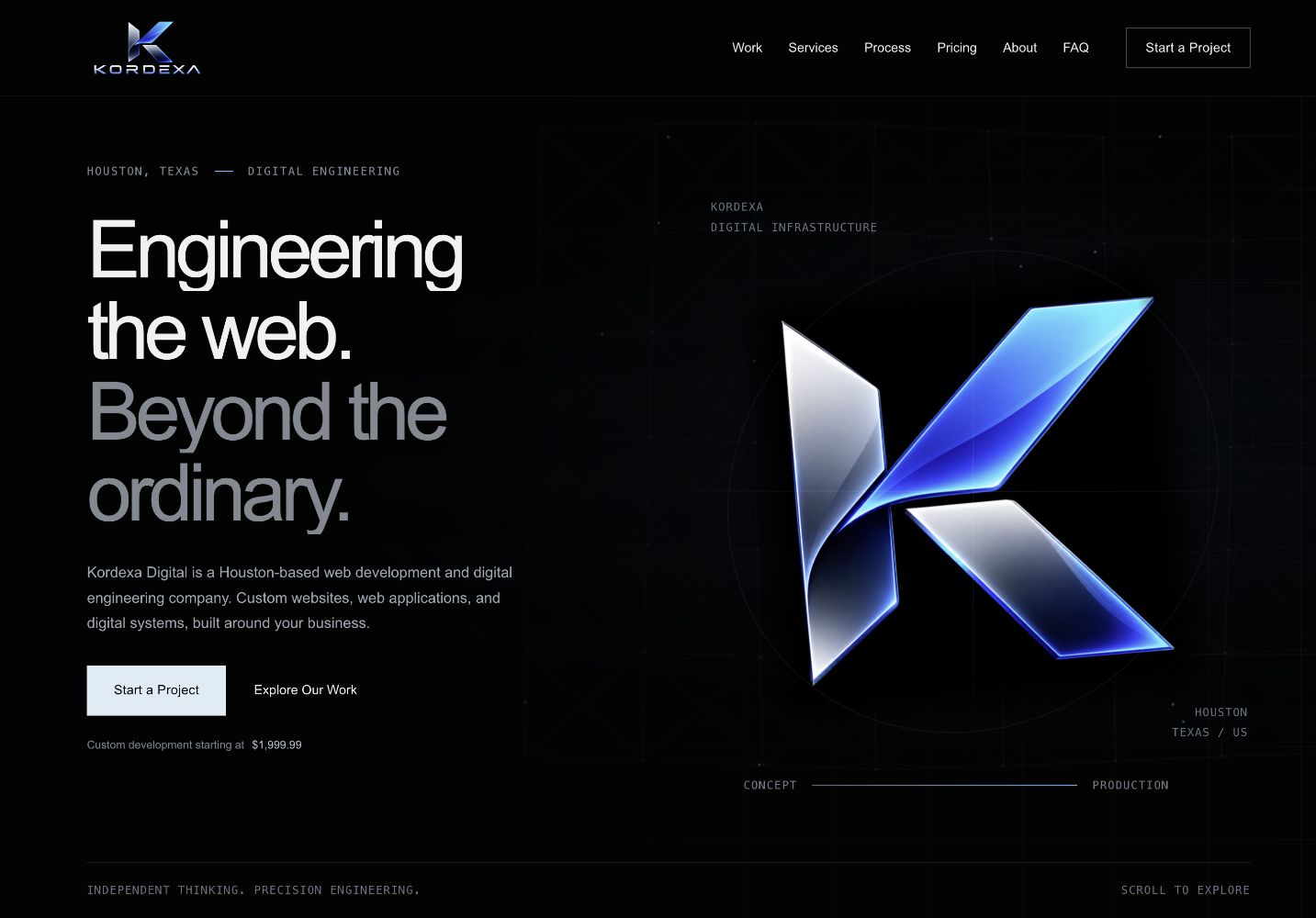 KORDEXA digital experience desktop interface