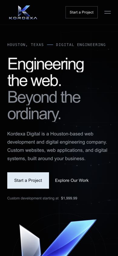 KORDEXA digital experience mobile interface